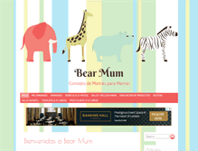 Tablet Screenshot of bearmum.com